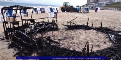Sylter Polizei sucht Zeugen nach Brand von Strandkörben