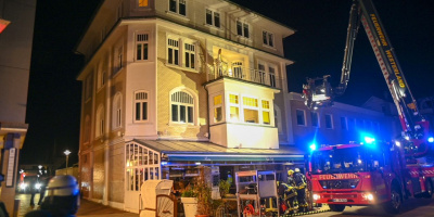 Feuerwehreinsatz in Sylter Café auf Westerlands Flaniermeile