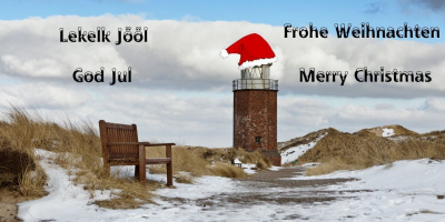 Frohe Weihnachten, Lekelk Jööl, God Jul + Merry Christmas