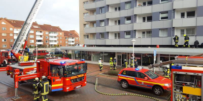 Feuerwehreinsatz in Apartmenthaus nahe dem Sylter Rathaus