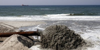 Sandvorspülung 2019 - Sylts Strände erhalten ein Sanddepot
