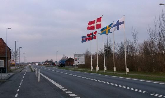 Grenzübergang Dänemark nach Sylt