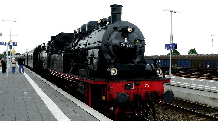 Die Dampflokomotive 78 468 kommt nach Westerland/Sylt