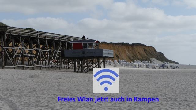 Freies Wlan jetzt auch in Kampen auf Sylt am Strand