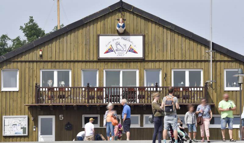 Die Bootshalle des Yachtclub in List auf Sylt
