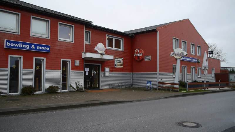 Das Luckys Bowlingcenter in Westerland auf Sylt im Januar 2018
