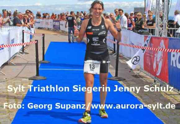Jenny Schulz gewinnt Sylt Triathlon