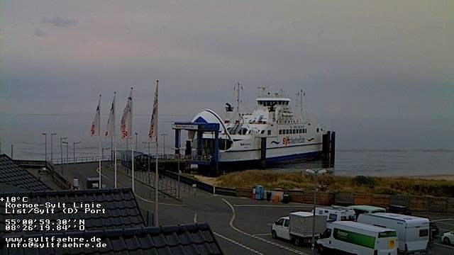 3 Livecams zeigen die Syltfähre in den Hafen auf Sylt und Römö